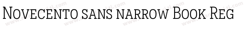 Novecento sans narrow Book Regular字体转换